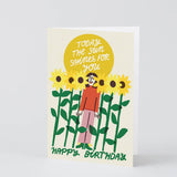 Wrap - TODAY THE SUN SHINES FOR YOU Grußkarte - Grußkarte - ROSA ECK Concept Store