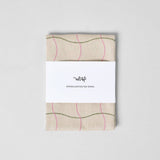 Wrap - WAVE GRID NATURAL Geschirrtuch aus Baumwolle - Geschirrtuch - ROSA ECK