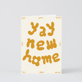 Wrap - YAY NEW HOME Geprägte Grußkarte zum Einzug - Grußkarte - ROSA ECK
