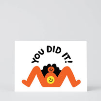 Wrap - YOU DID IT Grußkarte zur Geburt - ROSA ECK Concept Store