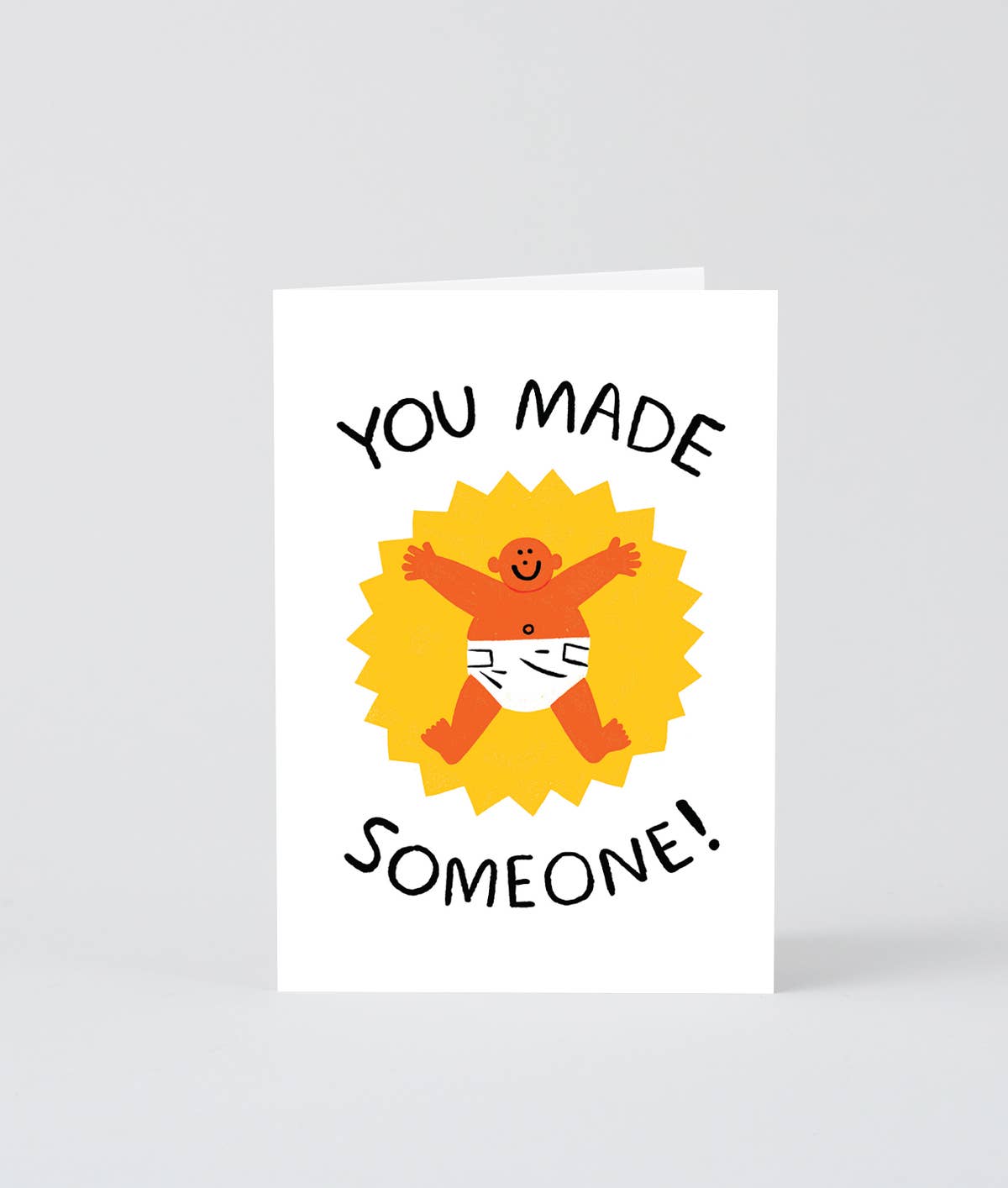 Wrap - YOU MADE SOMEONE Grußkarte zur Geburt - ROSA ECK Concept Store