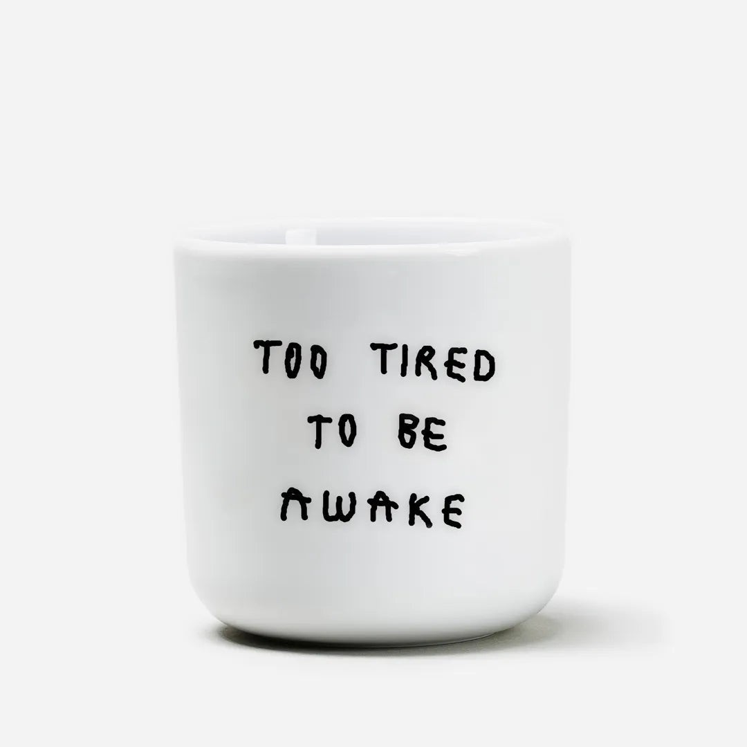 Becher aus Porzellan • TOO TIRED TO BE AWAKE – Yahya Studio – Bild 2