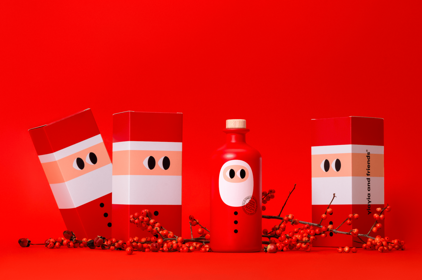 Yiayia and Friends - Natives Olivenöl extra (500 ml) • Santa Edition - ROSA ECK